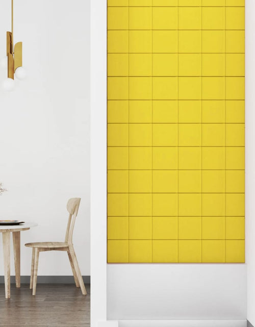 Încărcați imaginea în vizualizatorul Galerie, Panouri de perete 12 buc. galben deschis 90x15cm textil 1,62 m² - Lando
