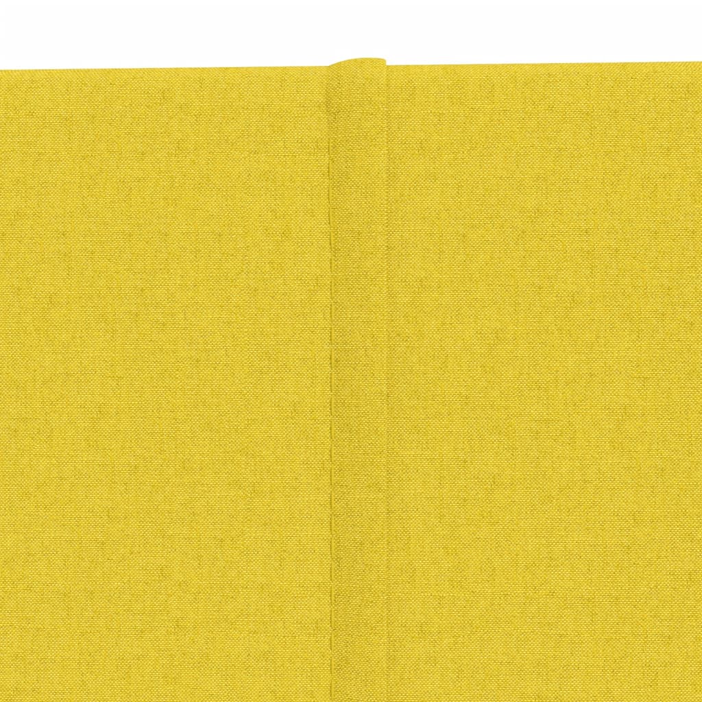 Panouri de perete 12 buc. galben deschis 90x15cm textil 1,62 m² - Lando