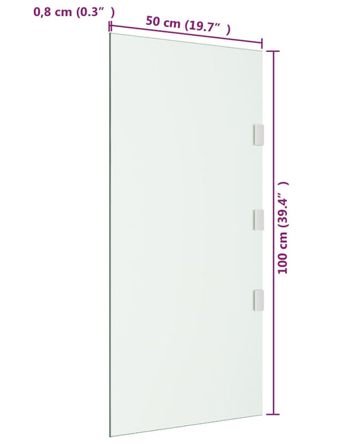 Încărcați imaginea în vizualizatorul Galerie, Panouri laterale pentru copertine ușă 2 buc. transparent sticlă - Lando
