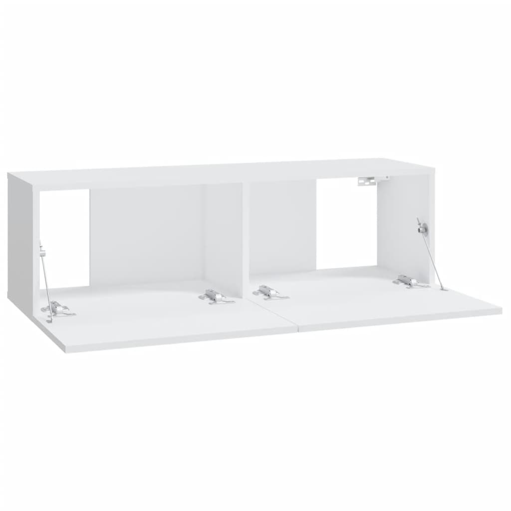 Dulapuri TV de perete 2 buc. alb 100x30x30 cm lemn compozit Lando - Lando