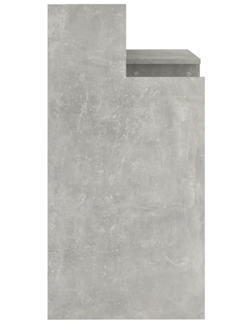 Încărcați imaginea în vizualizatorul Galerie, Birou cu lumini LED, gri beton, 97x90x45 cm, lemn compozit - Lando
