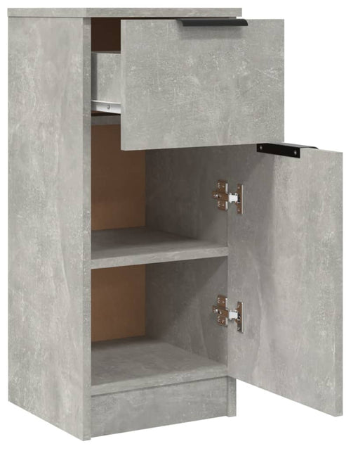 Încărcați imaginea în vizualizatorul Galerie, Servante, 2 buc., gri beton, 30x30x70 cm, lemn compozit - Lando
