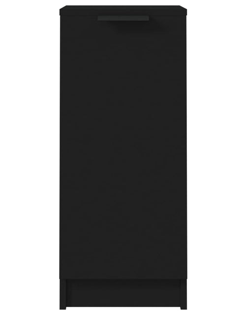 Загрузите изображение в средство просмотра галереи, Servantă, negru, 30x30x70 cm, lemn prelucrat Lando - Lando
