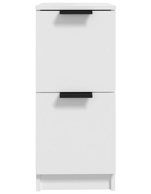 Загрузите изображение в средство просмотра галереи, Servante, 2 buc., alb, 30x30x70 cm, lemn compozit Lando - Lando
