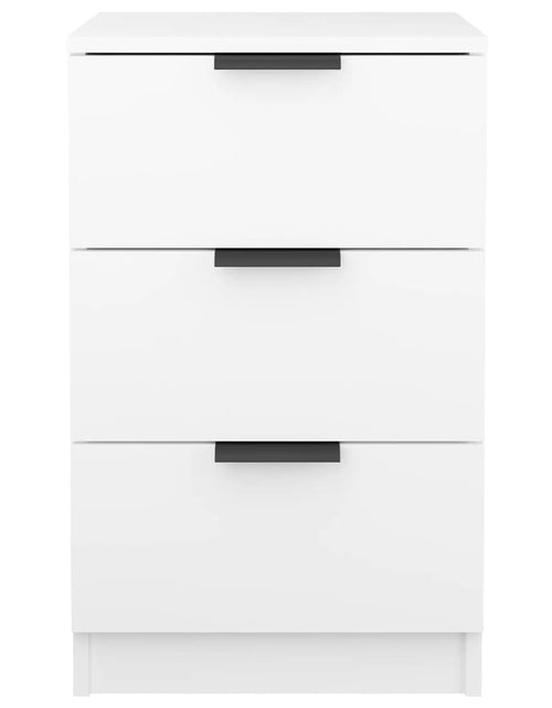 Încărcați imaginea în vizualizatorul Galerie, Noptiere, 2 buc., alb, 40x36x65 cm - Lando
