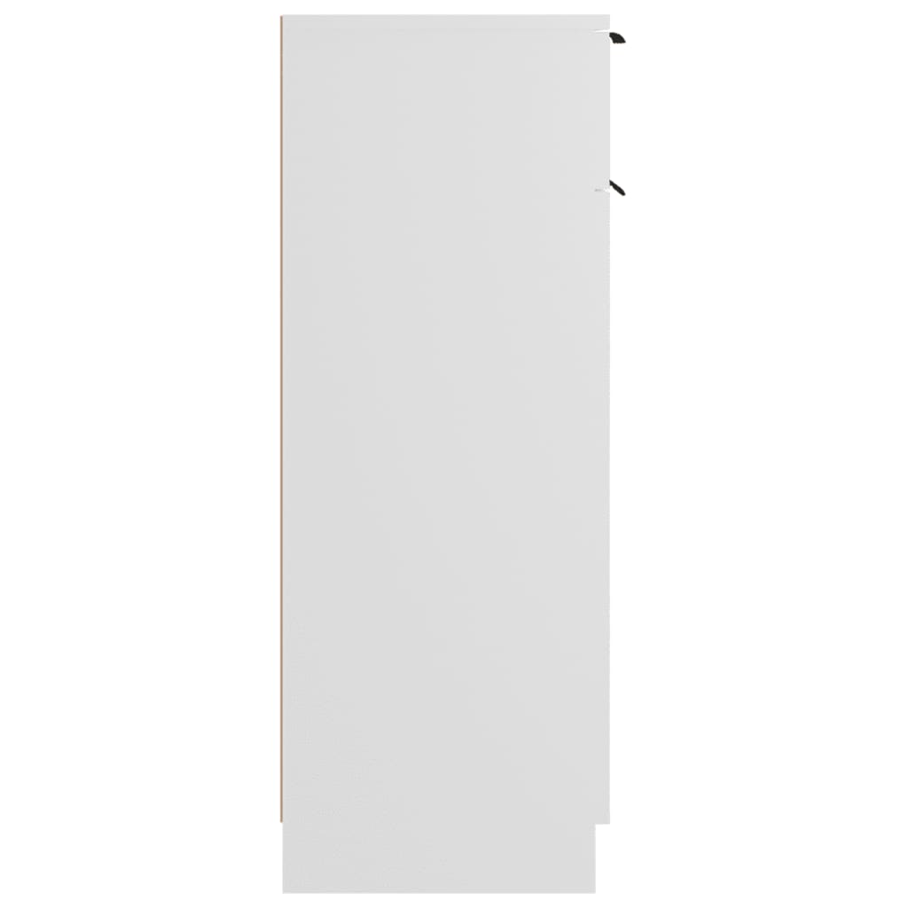 Dulap de baie, alb, 32x34x90 cm, lemn compozit - Lando