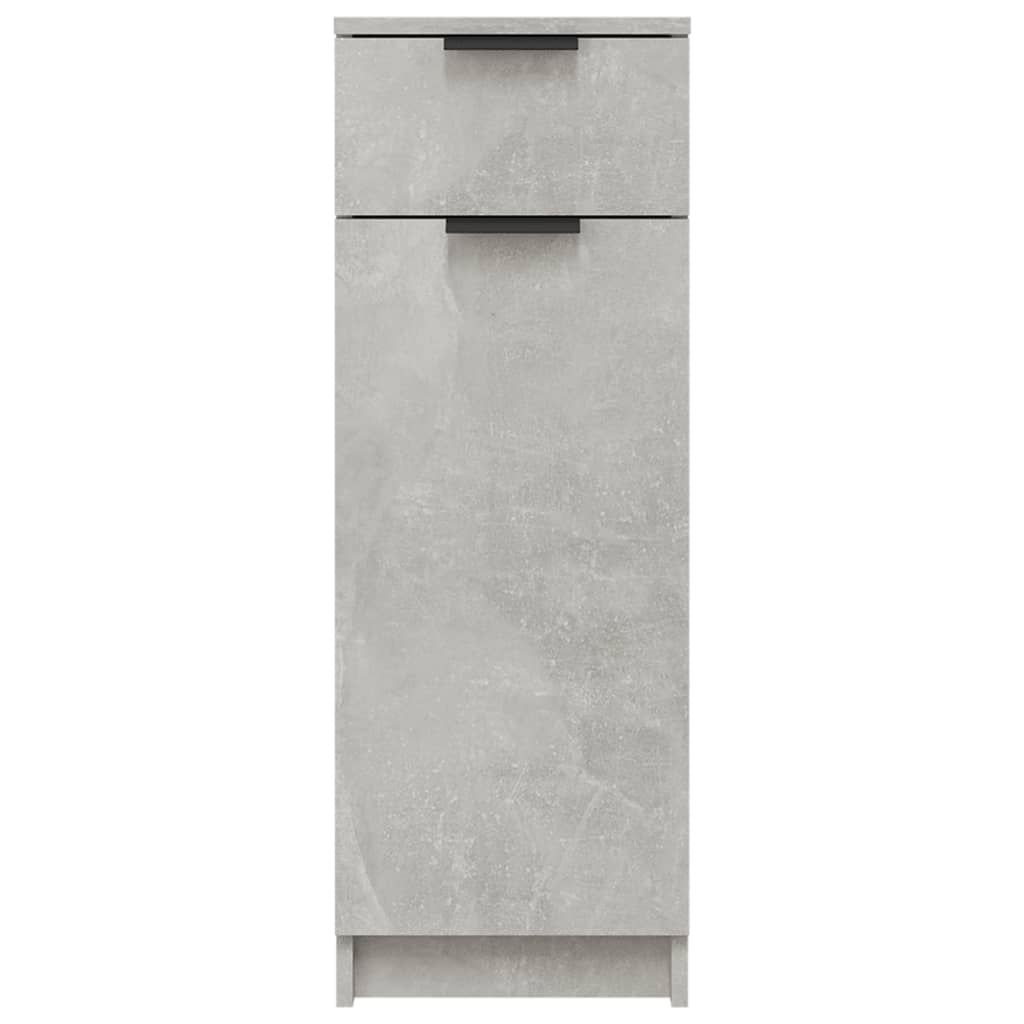Dulap de baie, gri beton, 32x34x90 cm, lemn compozit - Lando