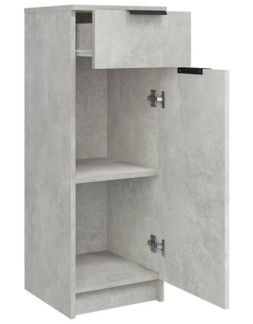 Încărcați imaginea în vizualizatorul Galerie, Dulap de baie, gri beton, 32x34x90 cm, lemn compozit - Lando
