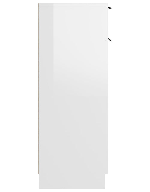 Încărcați imaginea în vizualizatorul Galerie, Dulap de baie, alb extralucios, 32x34x90 cm, lemn compozit - Lando
