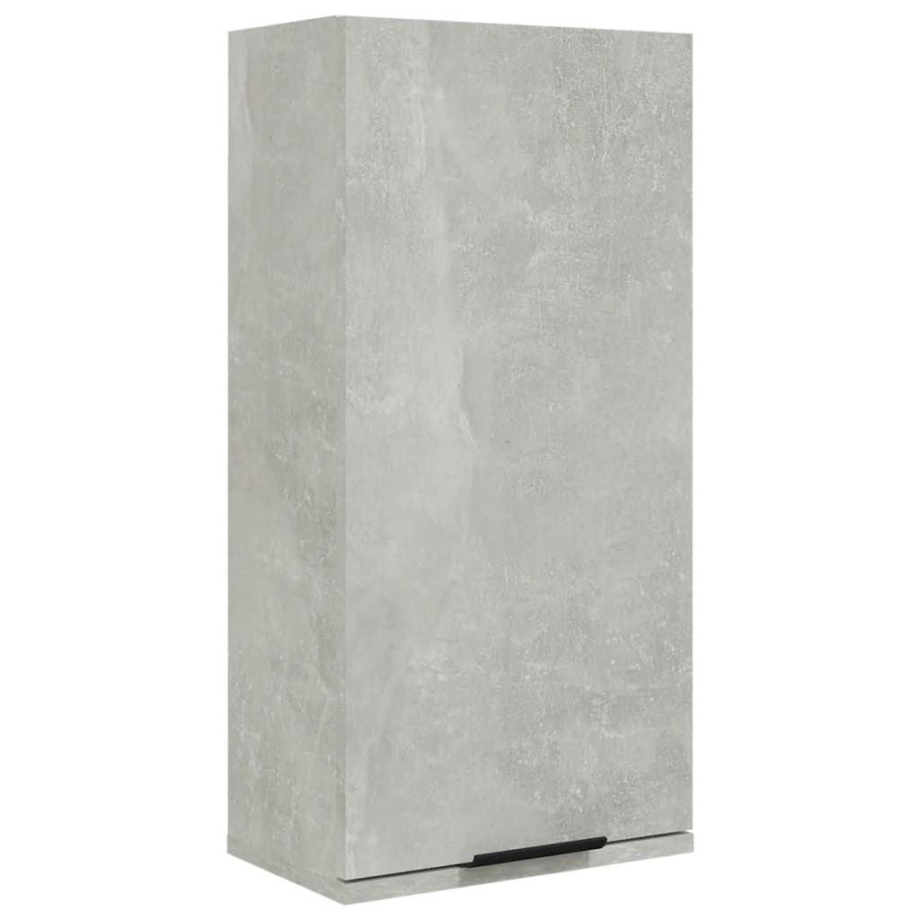 Dulap de baie montat pe perete, gri beton, 32x20x67 cm - Lando