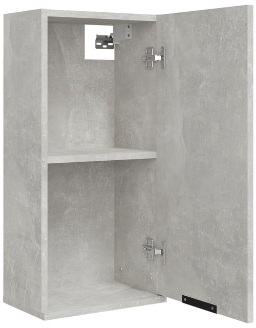 Încărcați imaginea în vizualizatorul Galerie, Dulap de baie montat pe perete, gri beton, 32x20x67 cm - Lando
