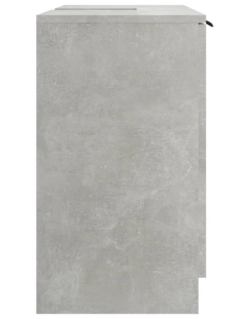 Загрузите изображение в средство просмотра галереи, Dulap de baie, gri beton, 64,5x33,5x59 cm, lemn compozit - Lando
