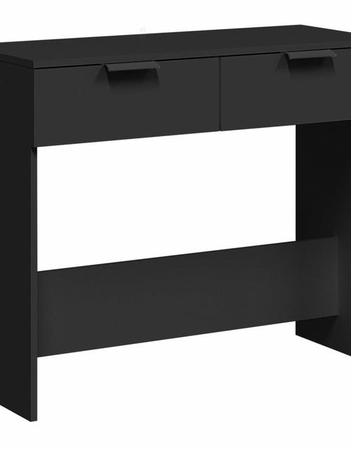 Загрузите изображение в средство просмотра галереи, Măsuță consolă, negru, 90x36x75 cm, lemn compozit Lando - Lando

