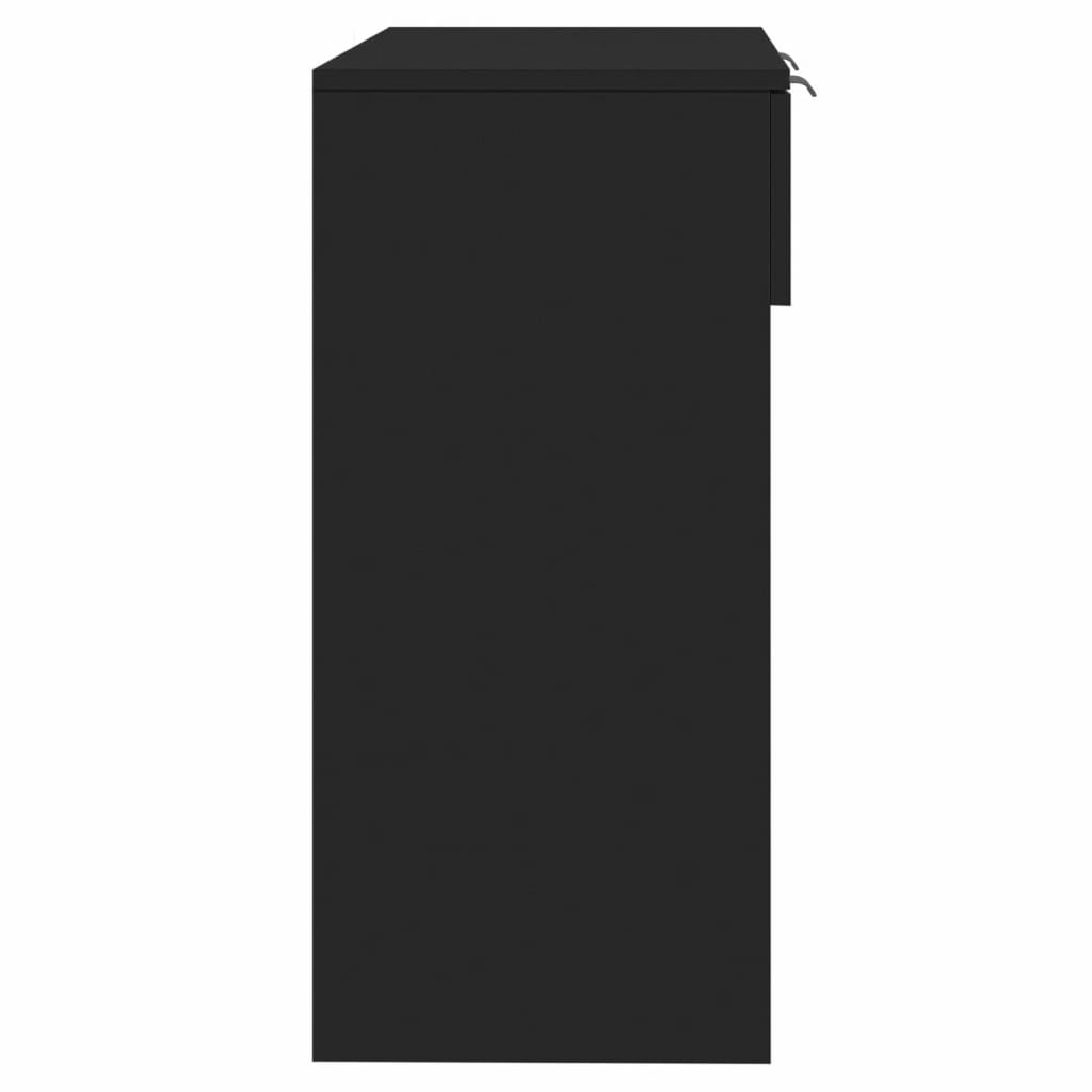 Măsuță consolă, negru, 90x36x75 cm, lemn compozit Lando - Lando