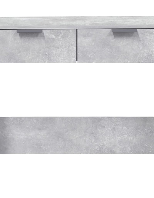 Загрузите изображение в средство просмотра галереи, Măsuță consolă, gri beton, 90x36x75 cm, lemn prelucrat Lando - Lando
