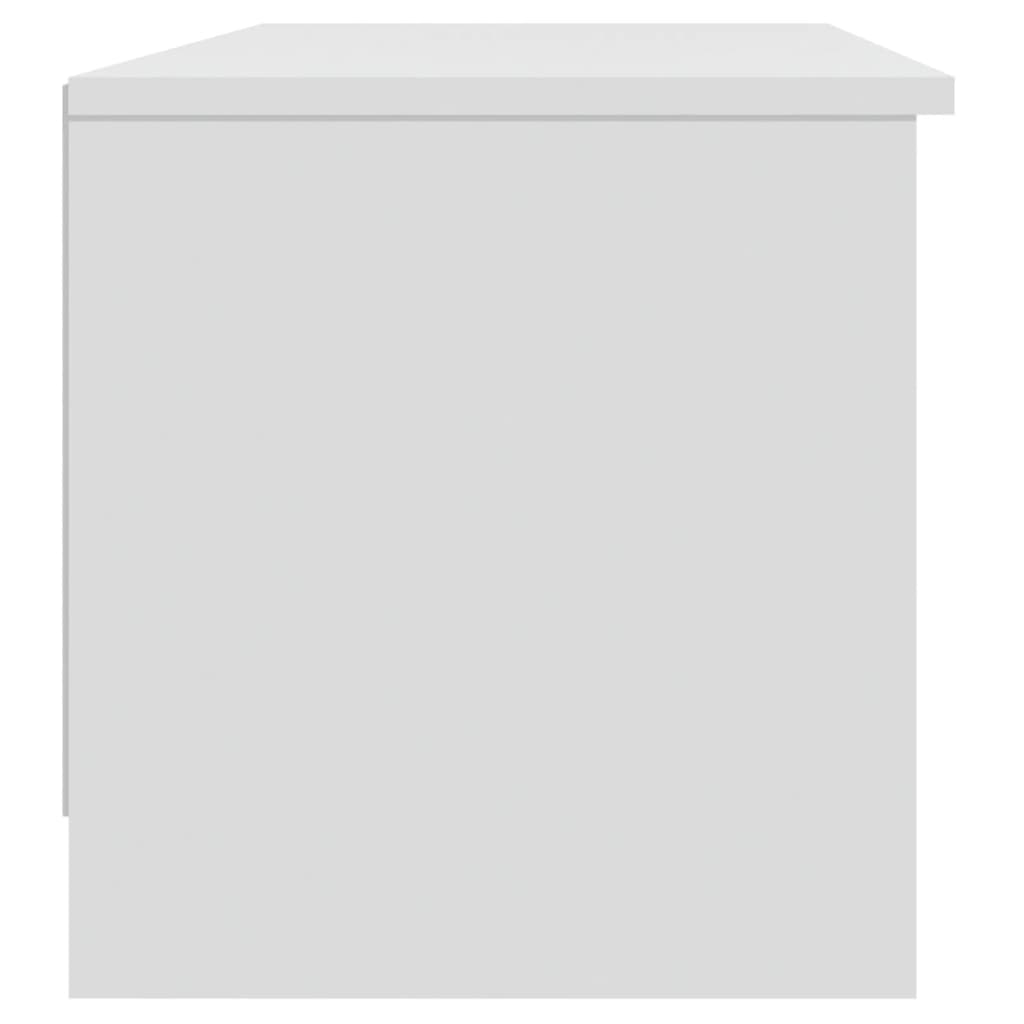 Comodă TV, alb, 102x35,5x36,5 cm, lemn compozit Lando - Lando