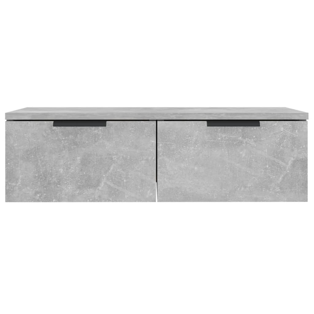 Dulap de perete, gri beton, 68x30x20 cm, lemn compozit Lando - Lando