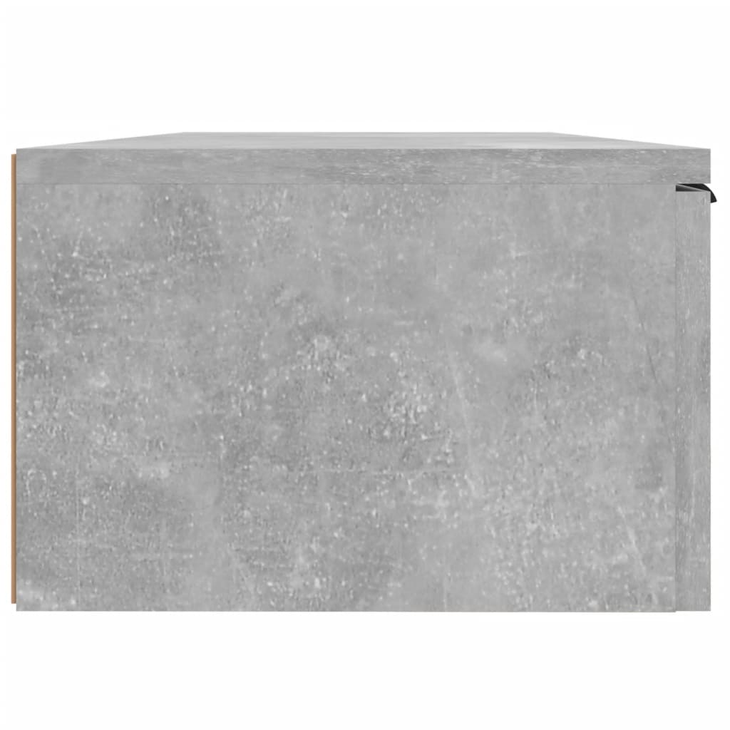 Dulap de perete, gri beton, 68x30x20 cm, lemn compozit Lando - Lando