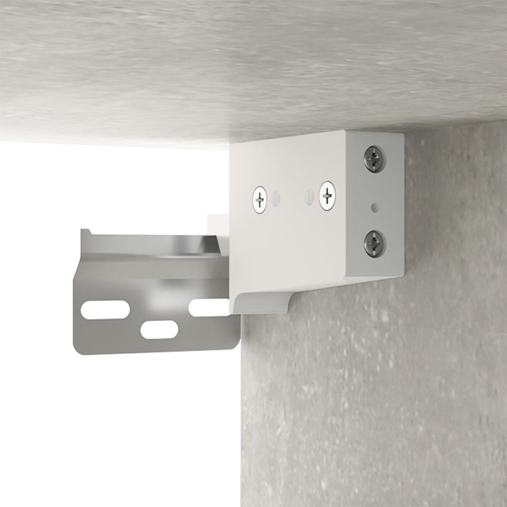 Dulap de perete, gri beton, 68x30x20 cm, lemn compozit Lando - Lando