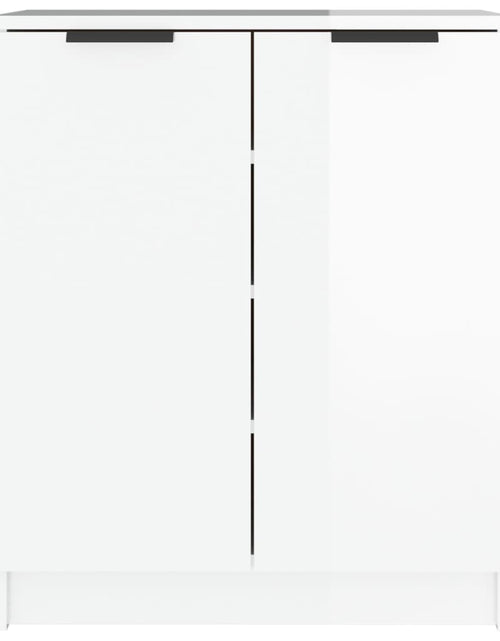 Загрузите изображение в средство просмотра галереи, Pantofar, alb extralucios, 59x35x70 cm, lemn prelucrat - Lando

