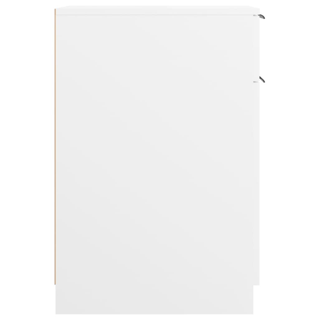 Dulap de birou, alb, 33,5x50x75 cm, lemn prelucrat - Lando