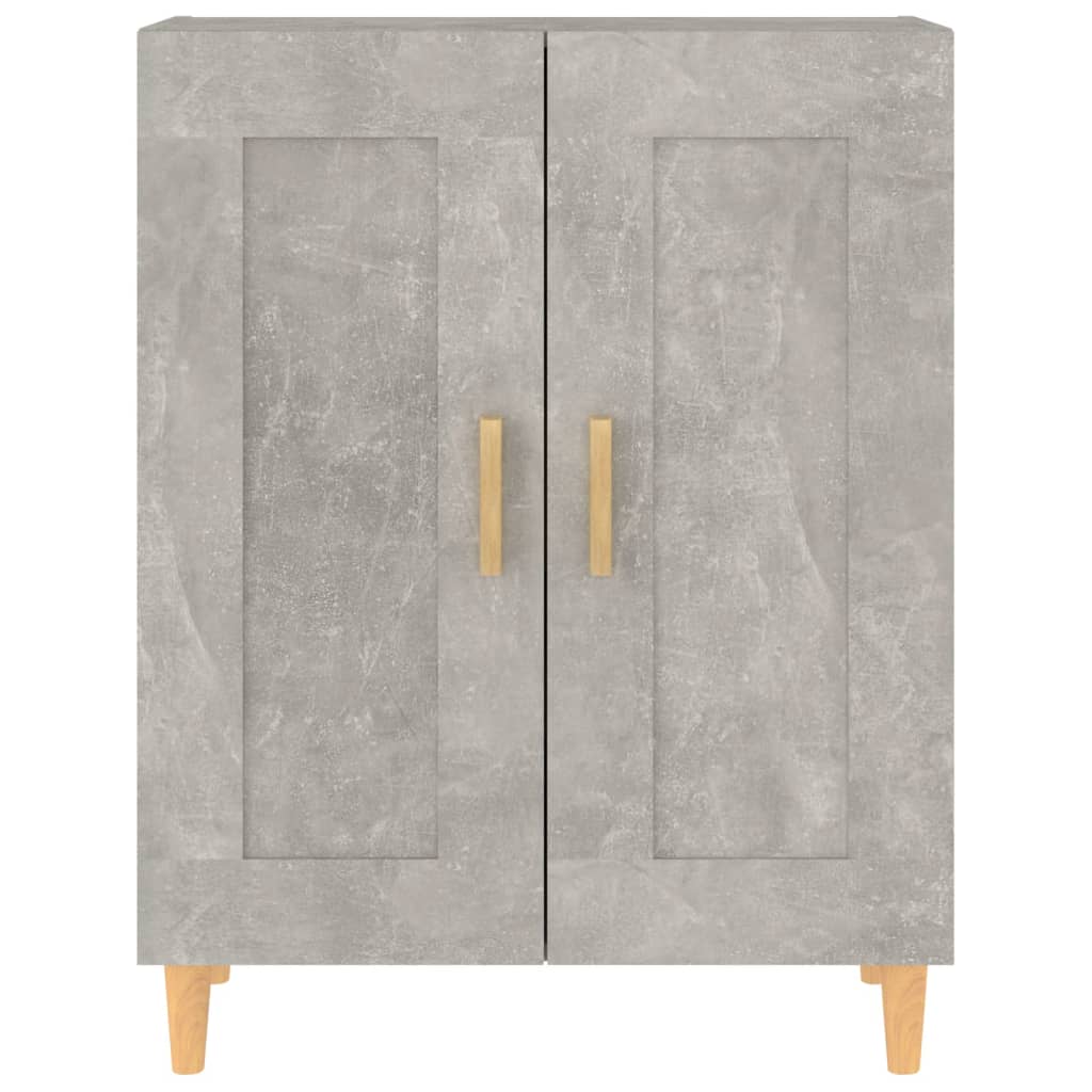 Servantă, gri beton, 69,5x34x90 cm, lemn compozit - Lando