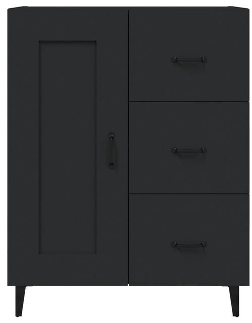 Încărcați imaginea în vizualizatorul Galerie, Servantă, negru, 69,5x34x90 cm, lemn prelucrat Lando - Lando
