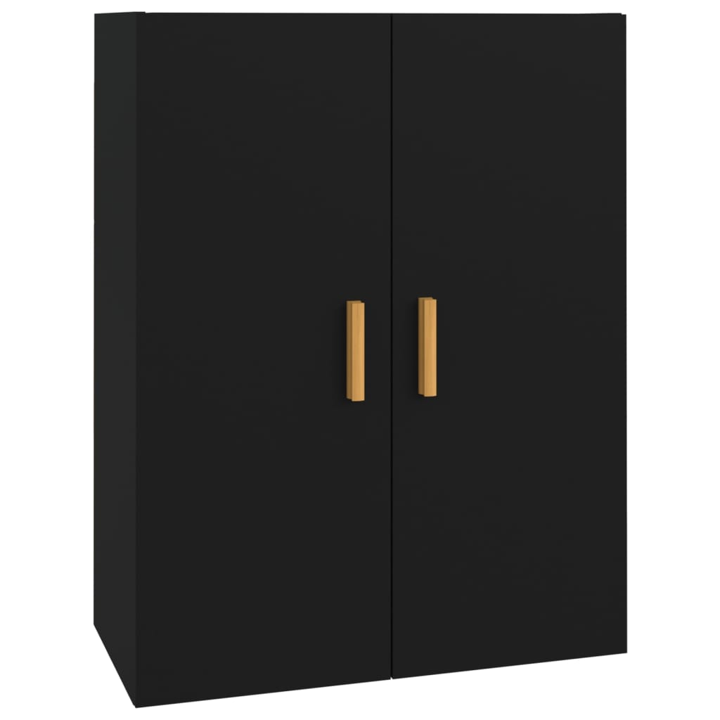 Dulap de perete suspendat, negru, 69,5x34x90 cm Lando - Lando