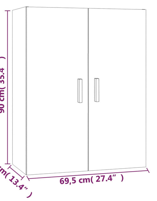 Загрузите изображение в средство просмотра галереи, Dulap de perete suspendat, stejar sonoma, 69,5x34x90 cm - Lando
