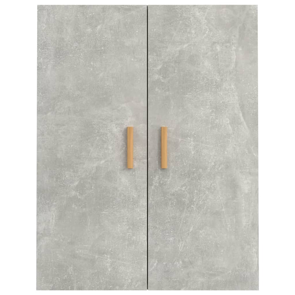 Dulap de perete suspendat, gri beton, 69,5x34x90 cm Lando - Lando