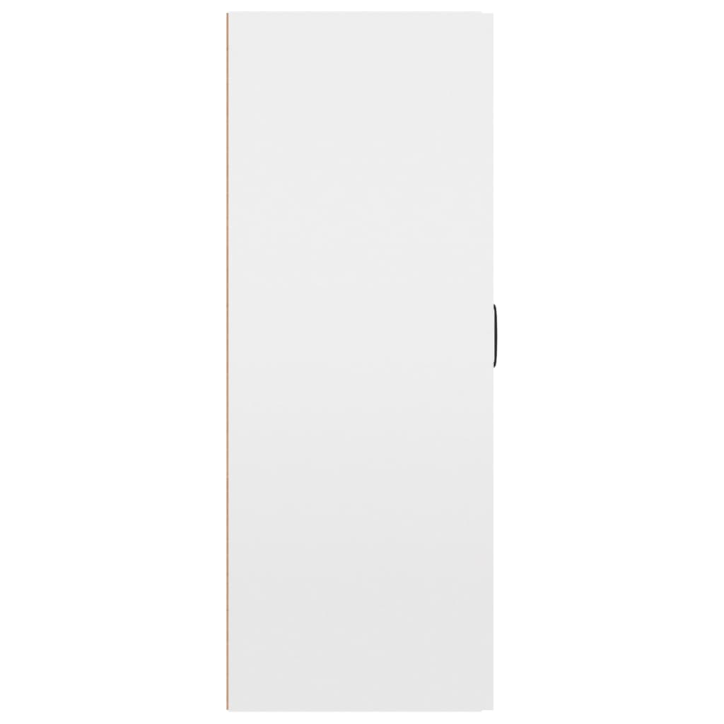 Dulap suspendat, alb extralucios, 69,5x34x90 cm, lemn prelucrat - Lando