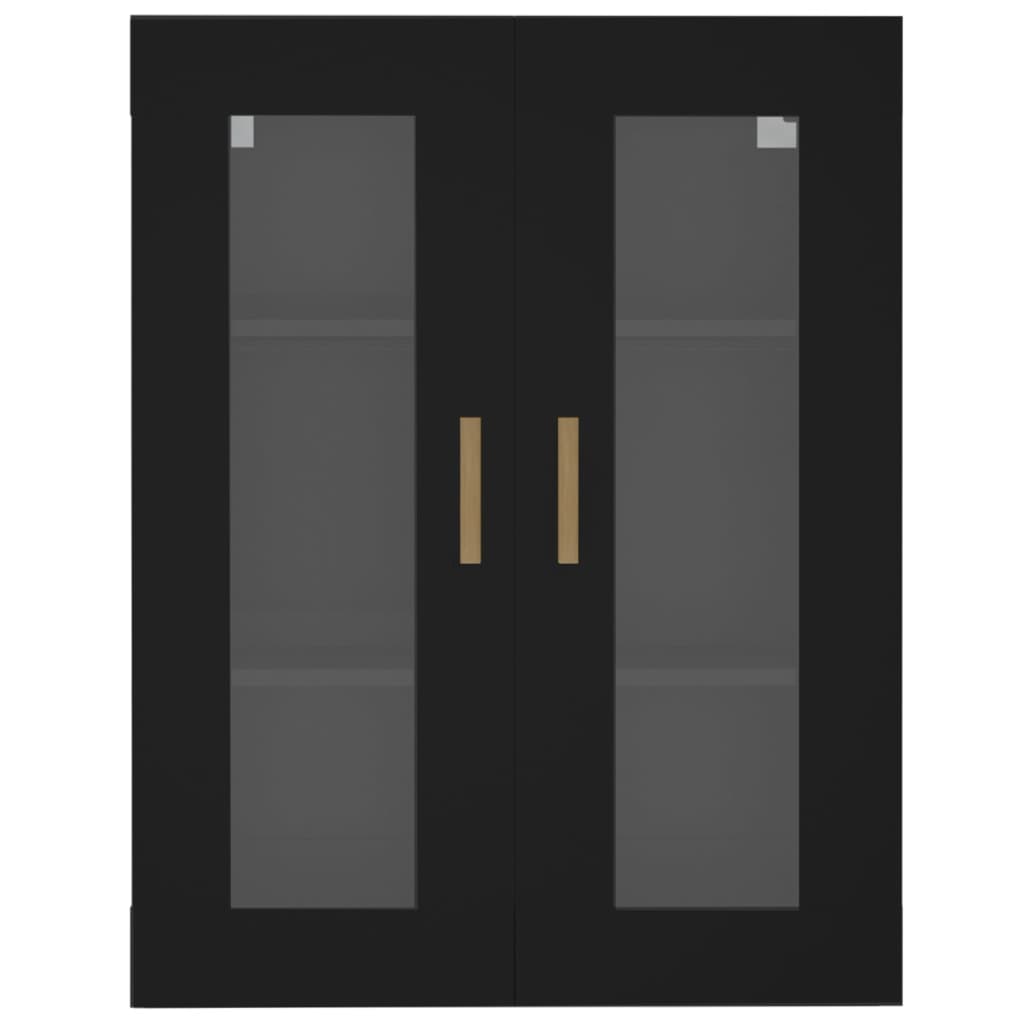 Dulap de perete suspendat, negru, 69,5x34x90 cm Lando - Lando