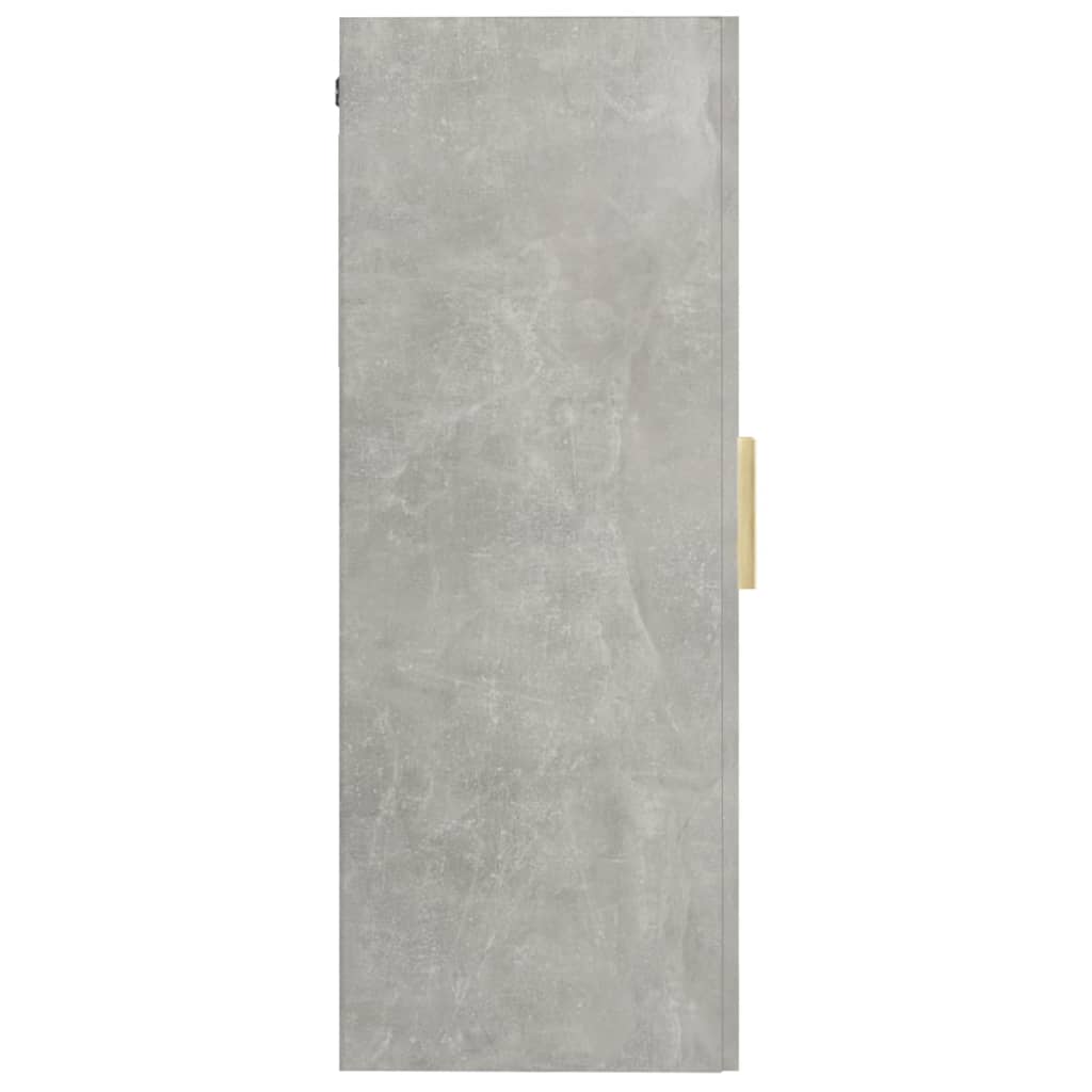 Dulap de perete suspendat, gri beton, 69,5x34x90 cm Lando - Lando