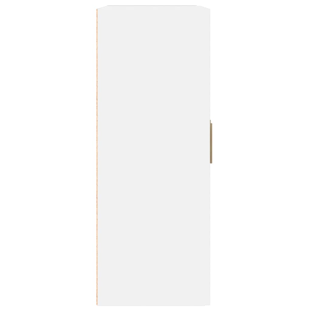 Dulap de perete, alb, 69,5x32,5x90 cm, lemn prelucrat Lando - Lando
