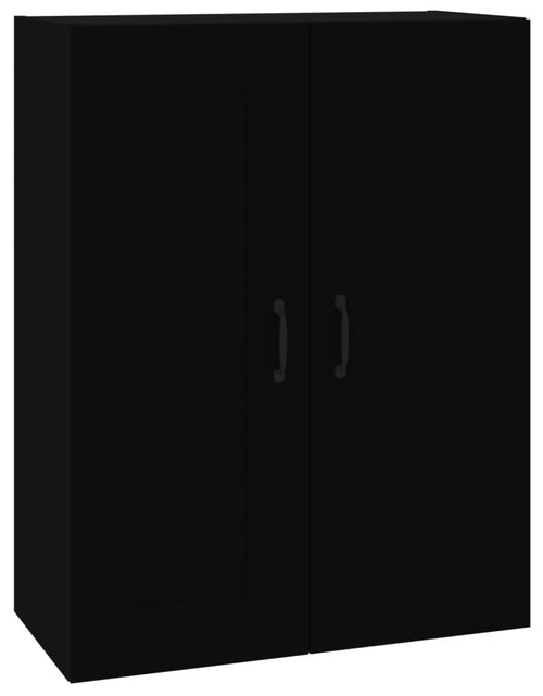 Încărcați imaginea în vizualizatorul Galerie, Dulap de perete suspendat, negru, 69,5x32,5x90 cm Lando - Lando
