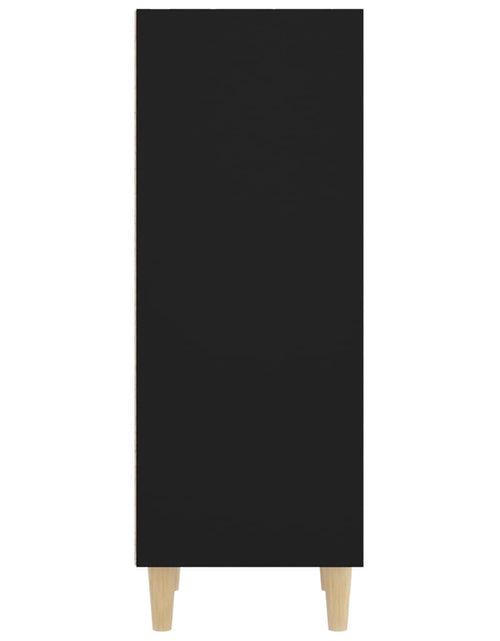 Загрузите изображение в средство просмотра галереи, Servantă, negru, 34,5x32,5x90 cm, lemn compozit Lando - Lando
