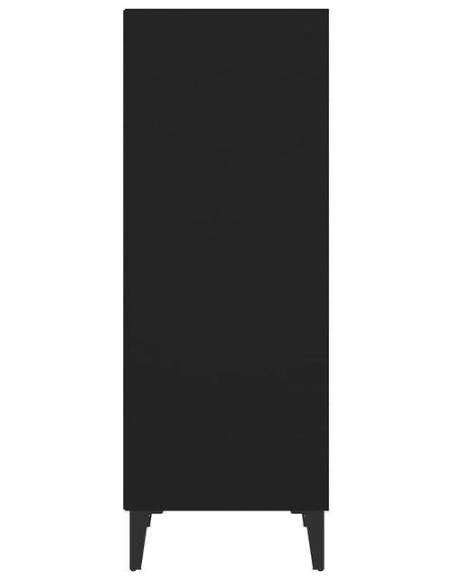 Загрузите изображение в средство просмотра галереи, Servantă, negru, 34,5x32,5x90 cm, lemn compozit Lando - Lando
