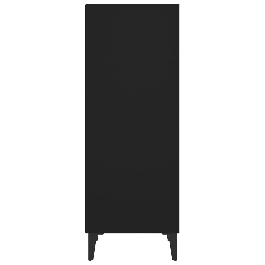 Servantă, negru, 34,5x32,5x90 cm, lemn compozit Lando - Lando