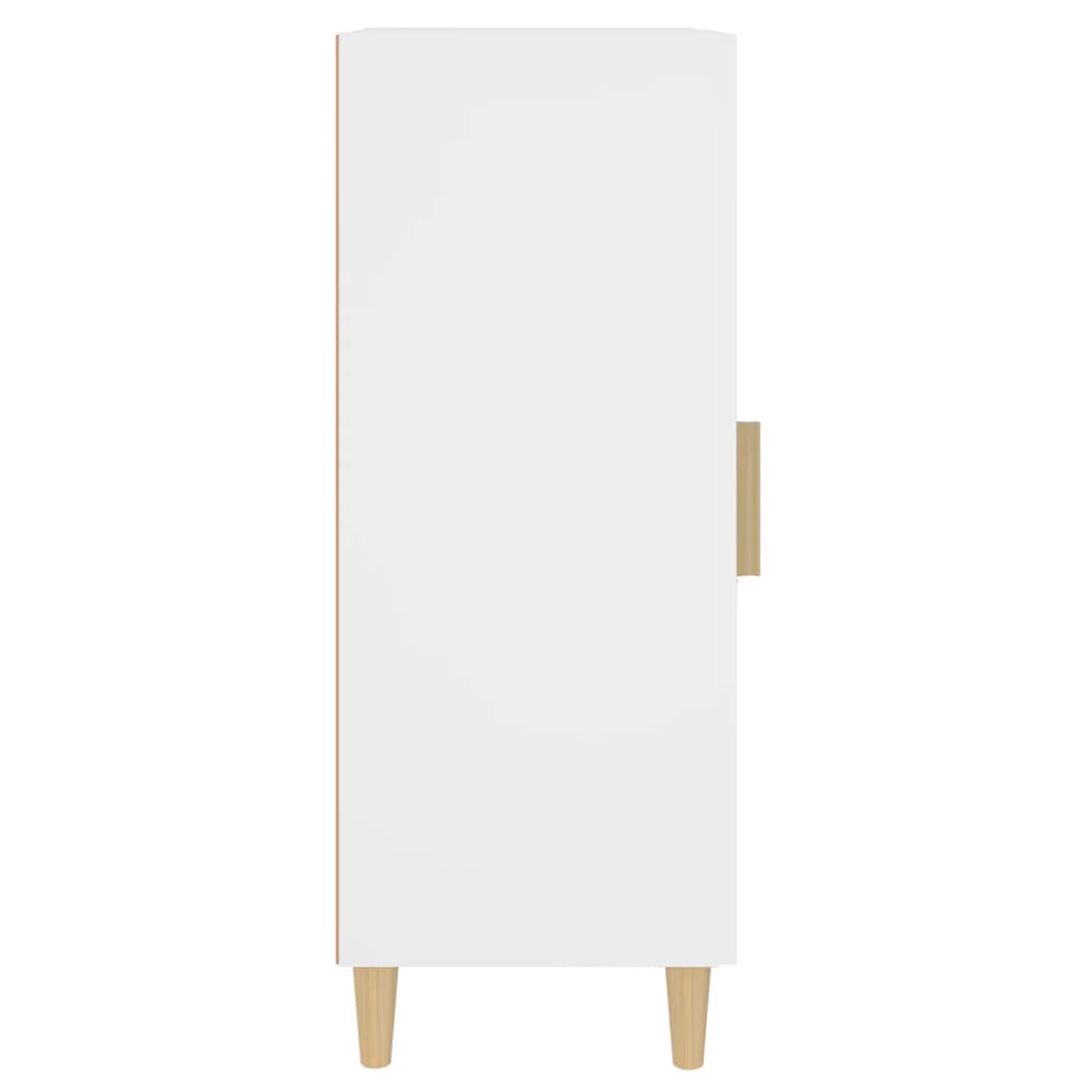 Servantă, alb, 34,5x34x90 cm, lemn compozit Lando - Lando