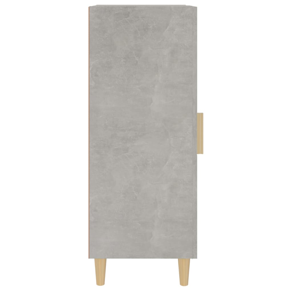 Servantă, gri beton, 34,5x34x90 cm, lemn compozit - Lando