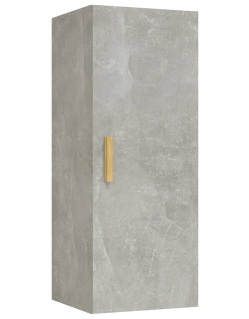 Загрузите изображение в средство просмотра галереи, Dulap de perete, gri beton, 34,5x34x90 cm, lemn compozit Lando - Lando
