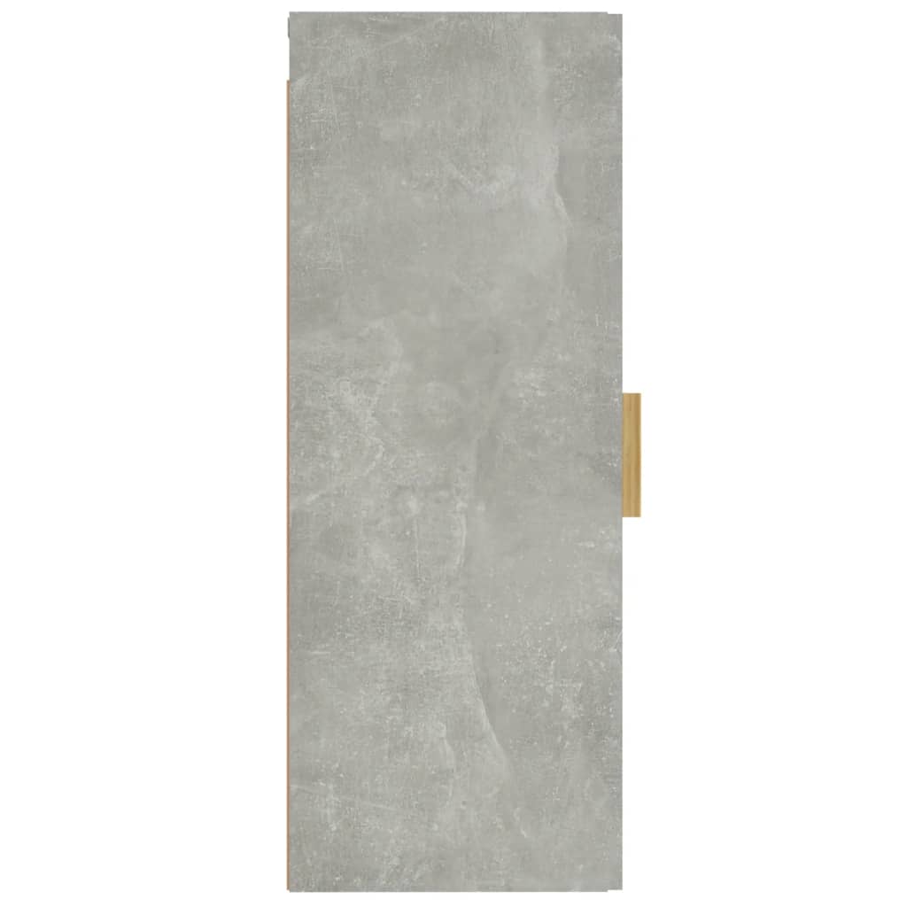 Dulap de perete, gri beton, 34,5x34x90 cm, lemn compozit Lando - Lando