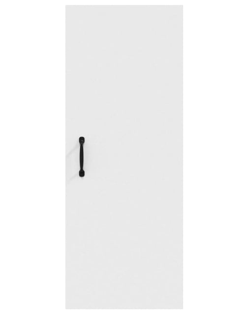 Încărcați imaginea în vizualizatorul Galerie, Dulap de perete suspendat, alb, 34,5x34x90 cm, lemn compozit Lando - Lando
