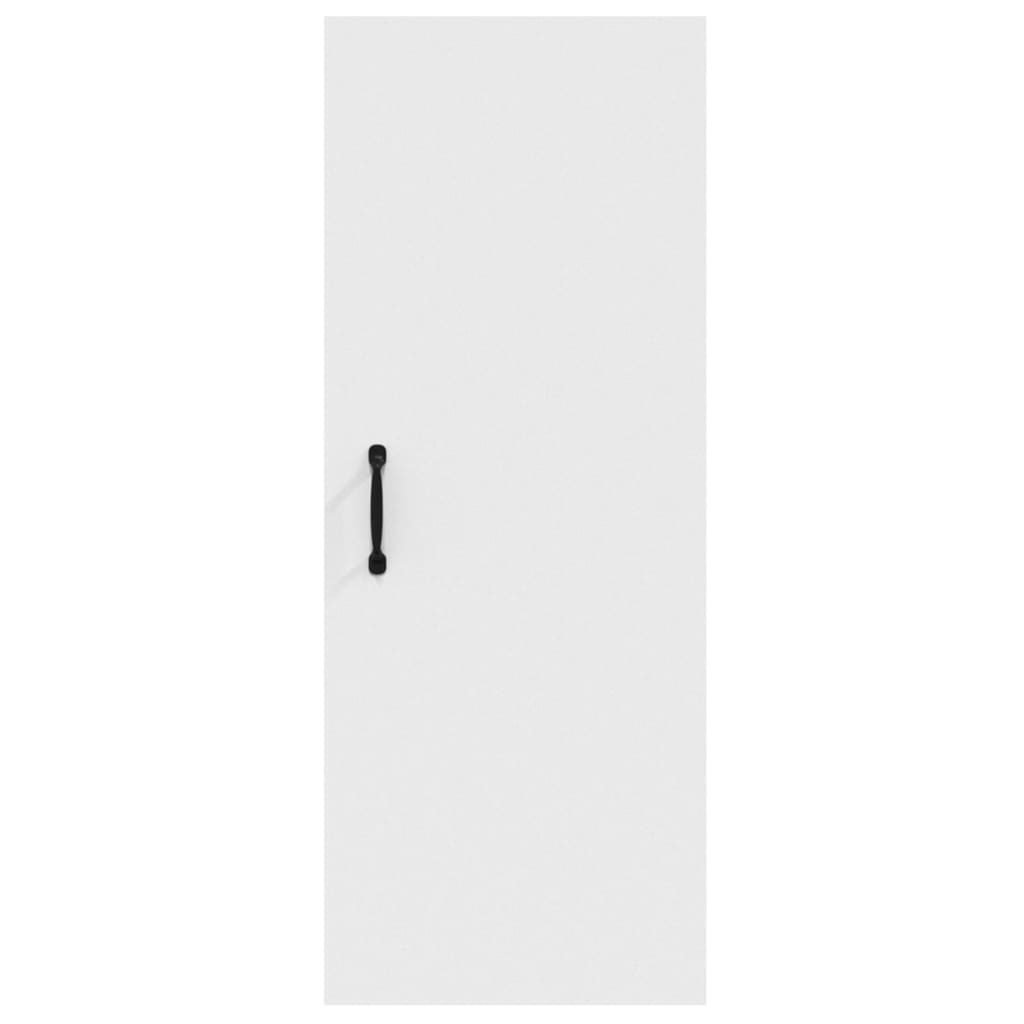 Dulap de perete suspendat, alb, 34,5x34x90 cm, lemn compozit Lando - Lando