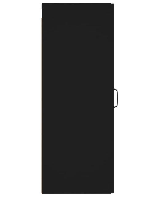 Загрузите изображение в средство просмотра галереи, Dulap de perete suspendat, negru, 34,5x34x90 cm, lemn compozit Lando - Lando
