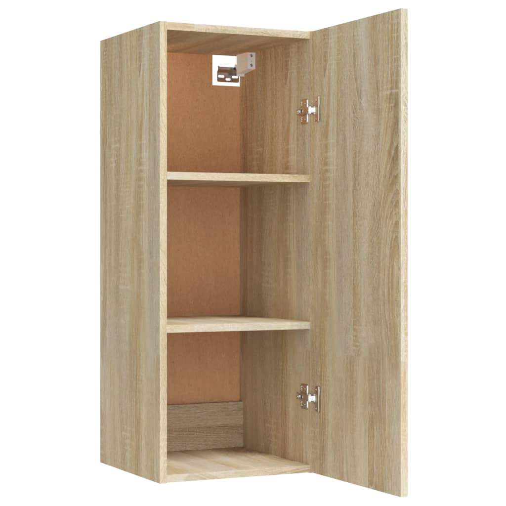 Dulap de perete suspendat, stejar sonoma, 34,5x34x90 cm, lemn Lando - Lando