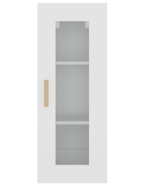 Încărcați imaginea în vizualizatorul Galerie, Dulap de perete suspendat, alb, 34,5x34x90 cm Lando - Lando
