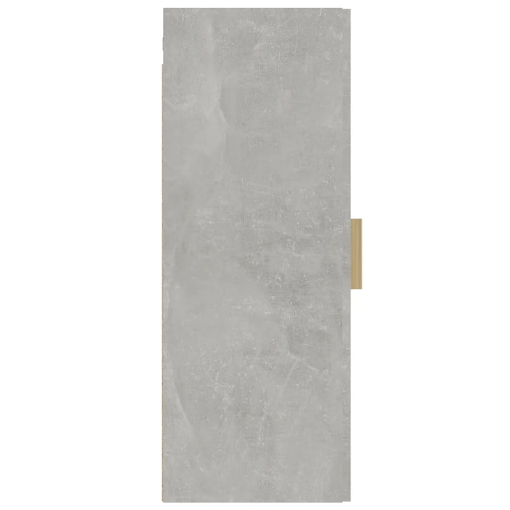 Dulap de perete suspendat, gri beton, 34,5x34x90 cm - Lando