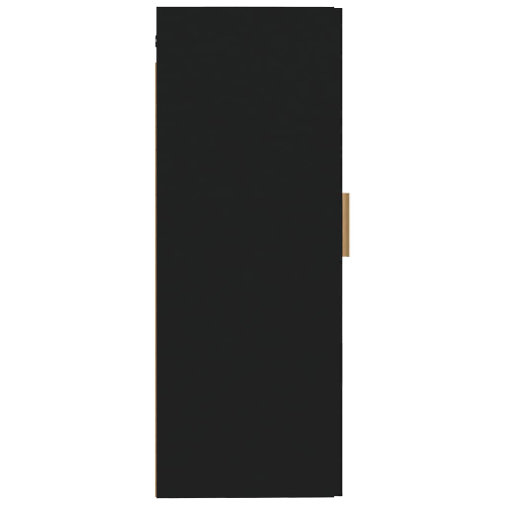 Dulap de perete, negru, 35x34x90 cm, lemn prelucrat Lando - Lando