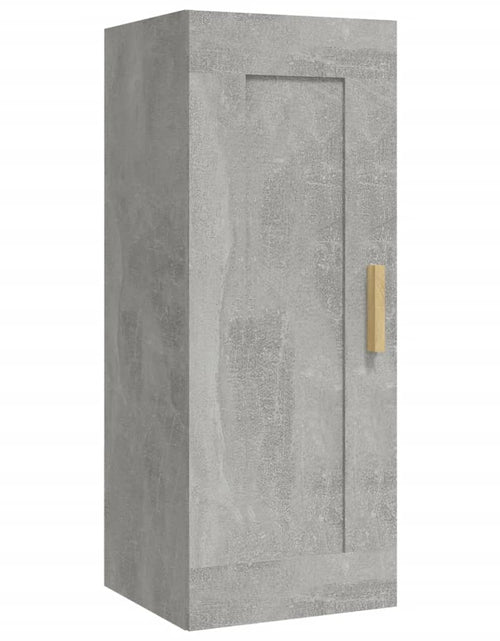 Загрузите изображение в средство просмотра галереи, Dulap de perete, gri beton, 35x34x90 cm, lemn compozit Lando - Lando
